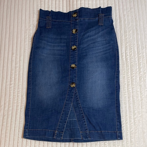 one 5 one Dresses & Skirts - One 5 One | Button-Front | Denim Pencil Skirt